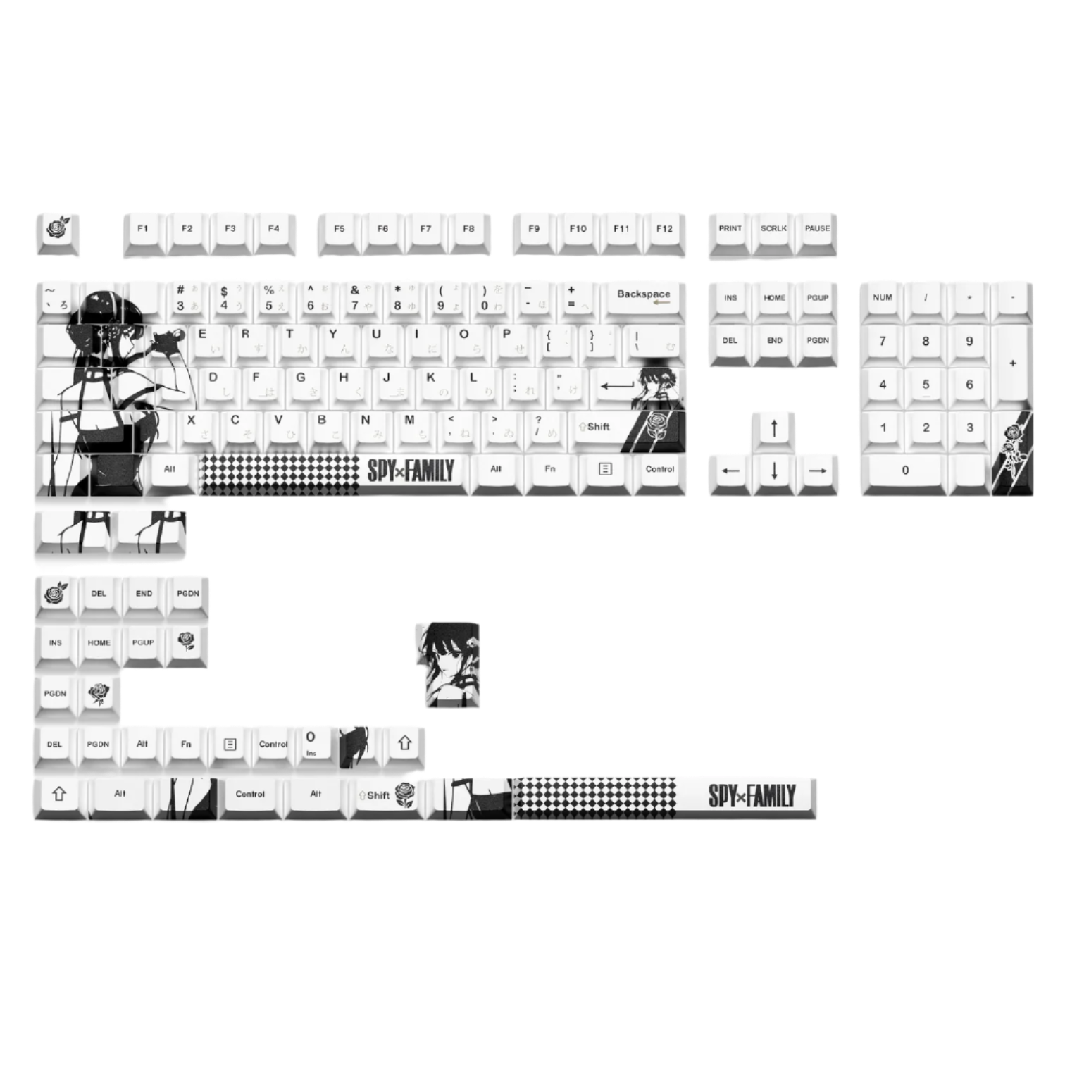 XVX SPY FAMILY Cherry Profile 5-sided Dye-Sub PBT Keycap