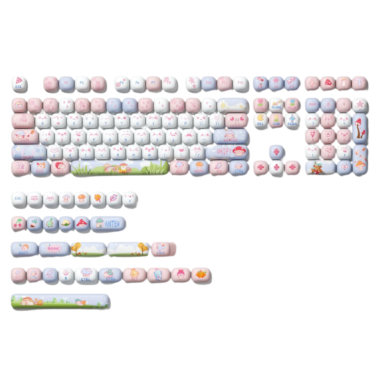 XVX Fox Party MOG Profile Dye-Sub PBT Keycap Set