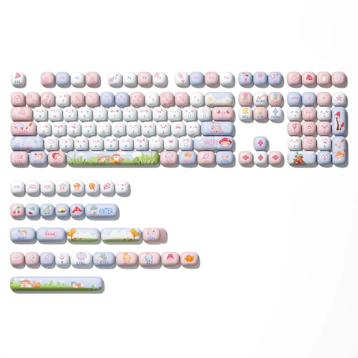 XVX Fox Party MOG Profile Dye-Sub PBT Keycap Set