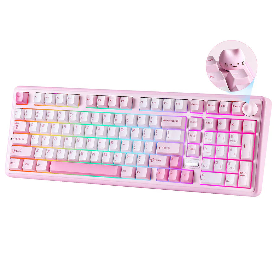 YUNZII B98 PRO QMK/VIA Hot-Swap Wireless Mechanical Keyboard