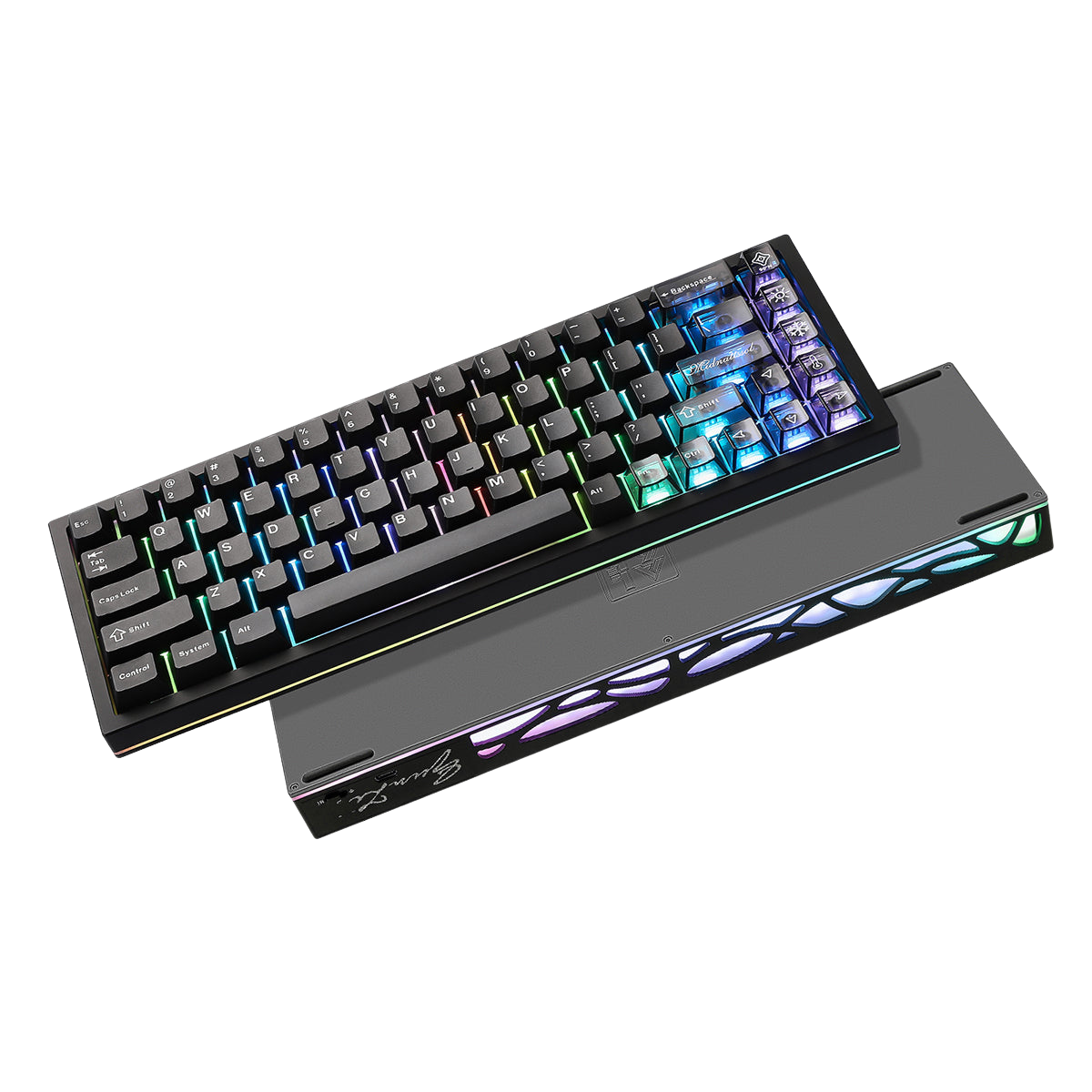 YUNZII AL65 QMK/VIA Hollow Gasket Wireless Mechanical Keyboard