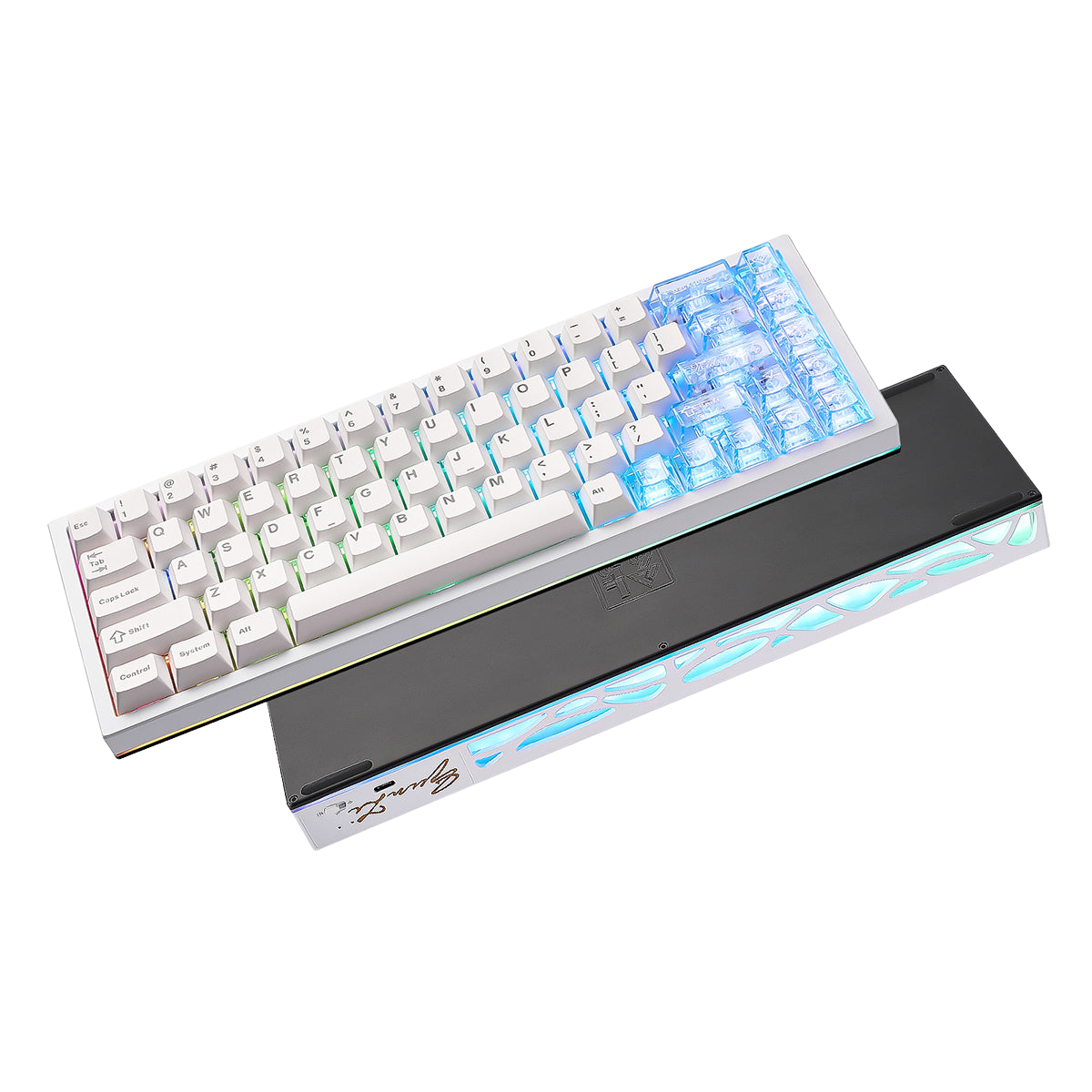 YUNZII AL65 QMK/VIA Hollow Gasket Wireless Mechanical Keyboard