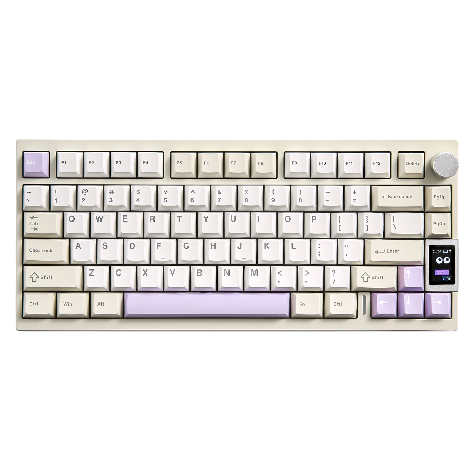 YUNZII AL80 QMK Aluminum Wireless Mechanical Keyboard with LCD Screen