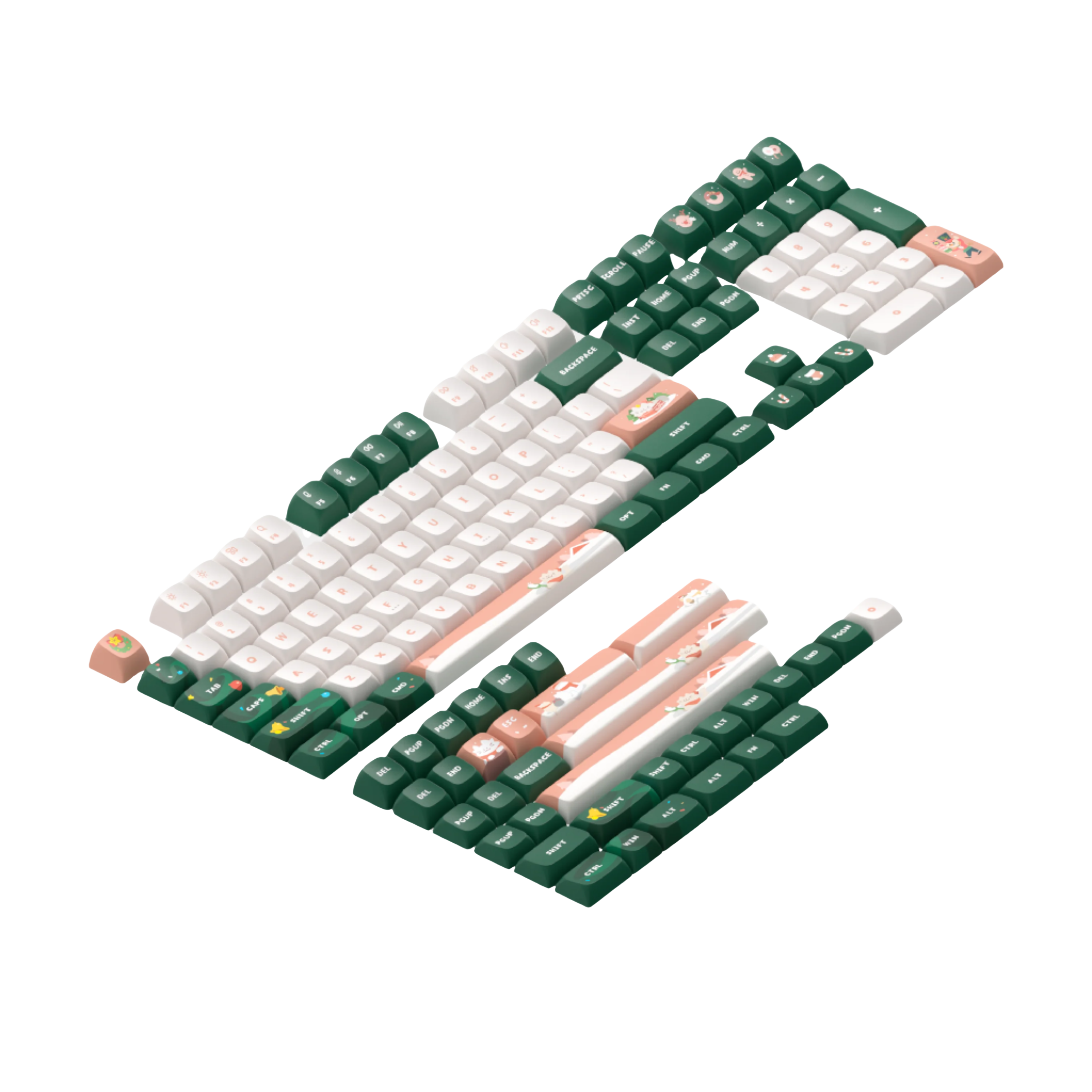 NuPhy Meow Xmas KDA Dye-sub PBT Keycaps
