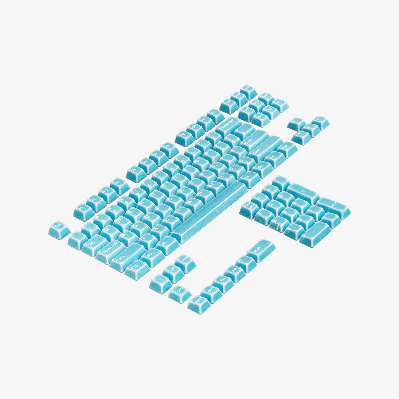 Ceramic Keycap Full Set V2-Blue Crazed