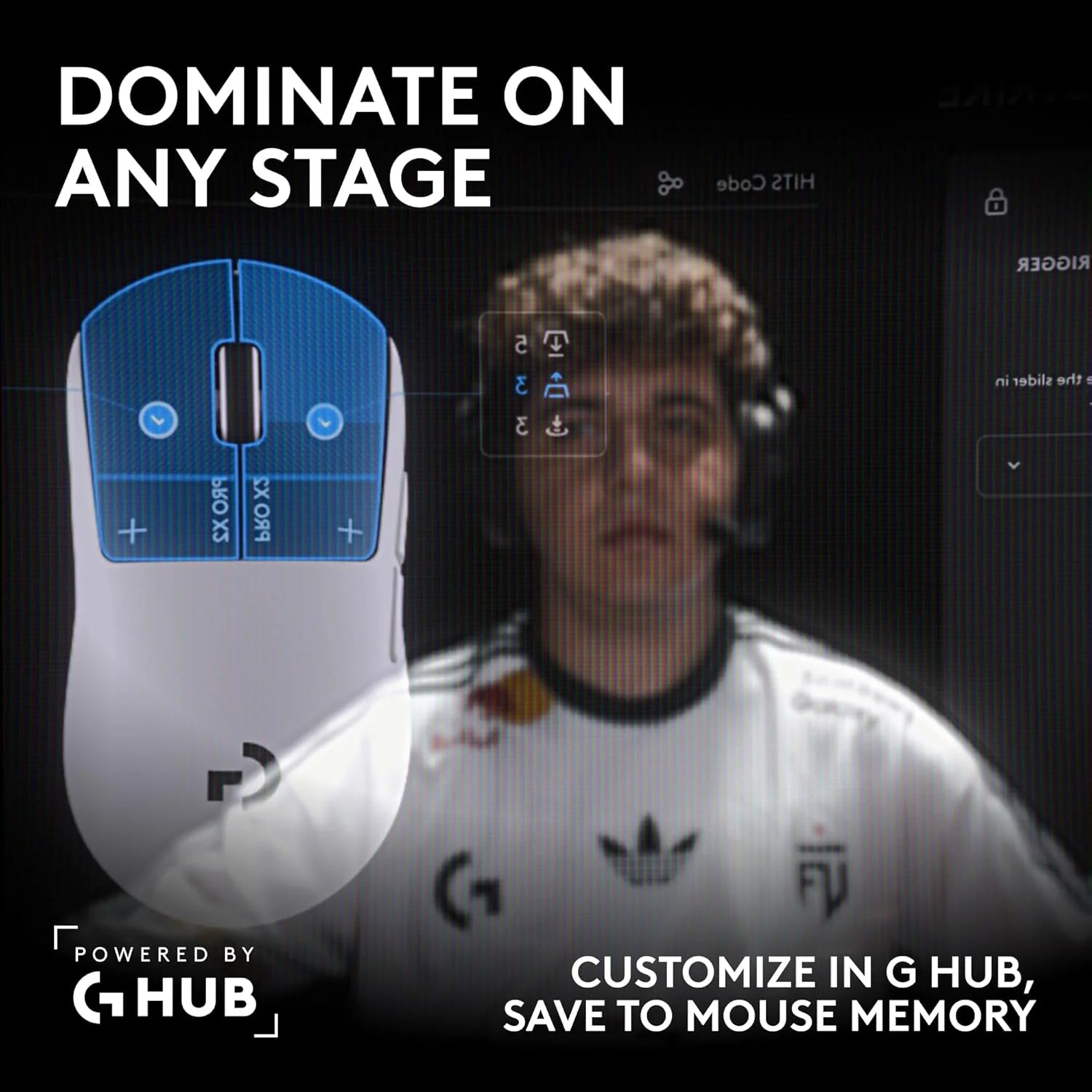 Logitech G PRO X2 SUPERSTRIKE LIGHTSPEED Gaming Mouse