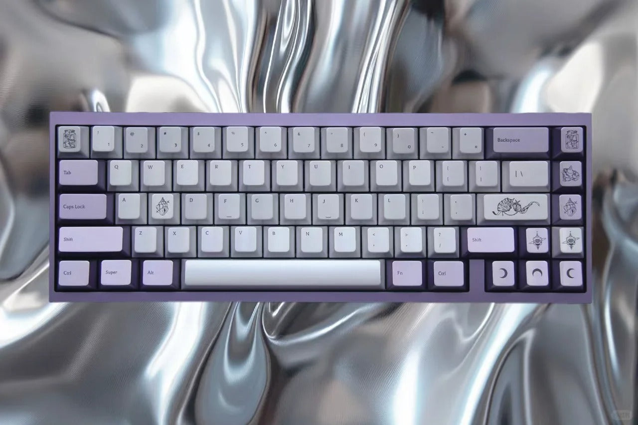 Keyria Labs Pearl Tears Theme Keycaps ABS Spraying Cherry Profile Keycap For Customized Gaming Mechanical Keyboard