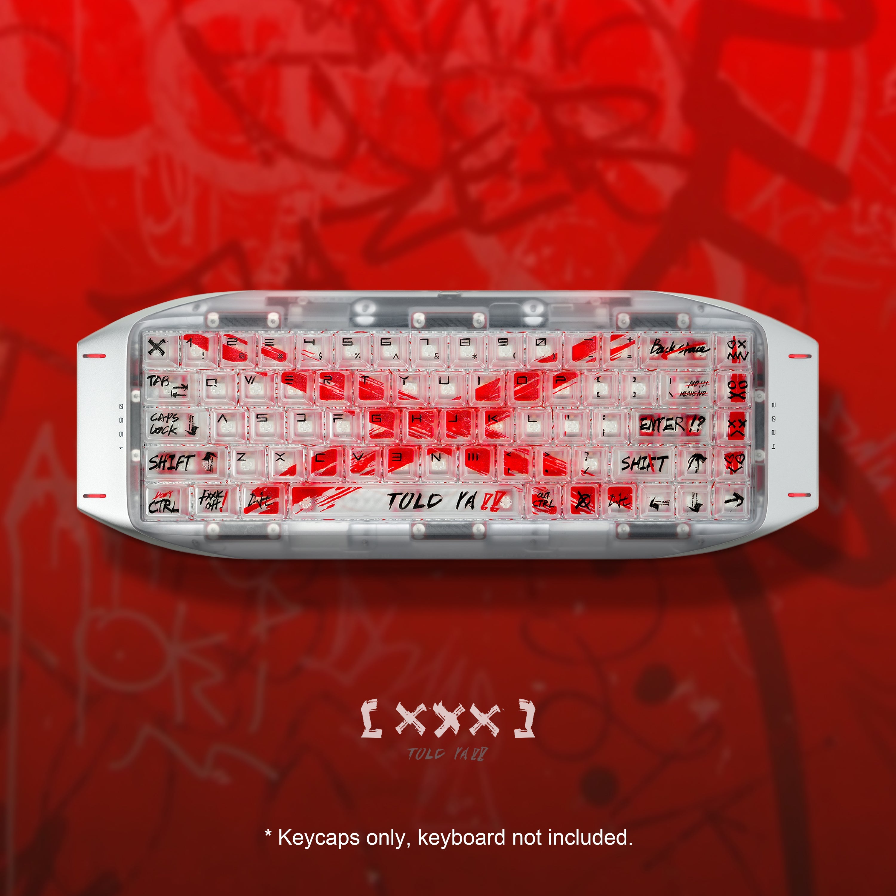 Keytok XXX Cherry Profile PC Keycaps 73pcs/ Set