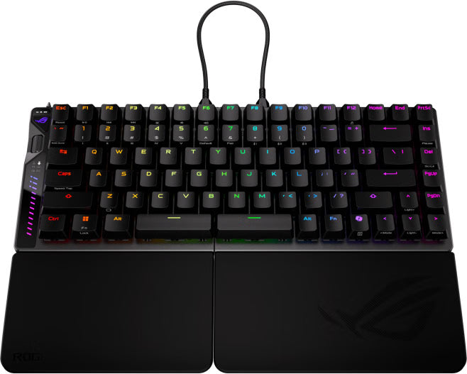 ASUS ROG Falcata 75% Split Gaming Keyboard Hot-Swappable ROG HFX V2 Magnetic Switches Tri-Mode SpeedNova 8K Polling Rate
