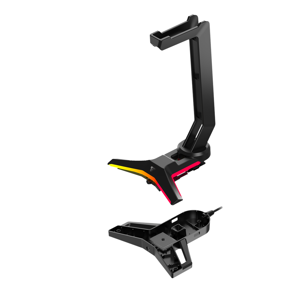 Fantech AC304 Pro RGB Headset Stand with USB Port (Black)