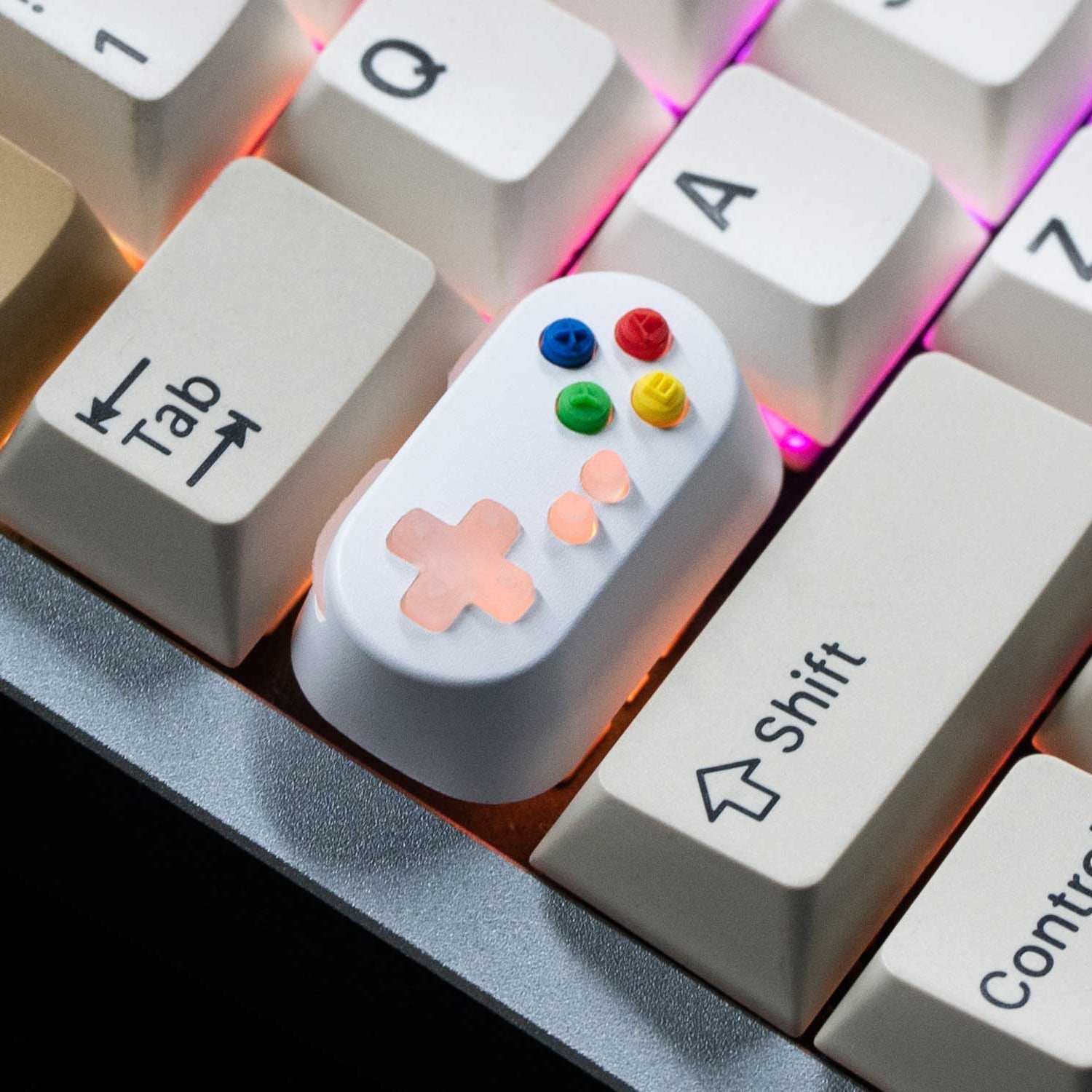 Gamepad Controller Capslock Aluminum Alloy Artisan Keycap