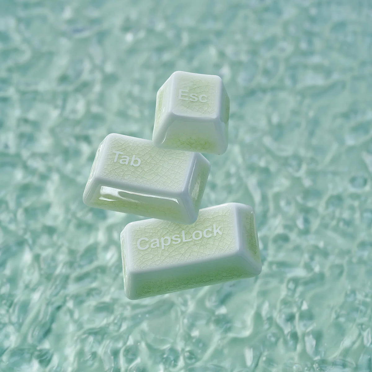 Ceramic Keycap Full Set-Green Crazed – Keydom