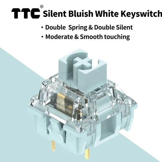 TTC Silent Bluish White Mechanical Tactile Switch
