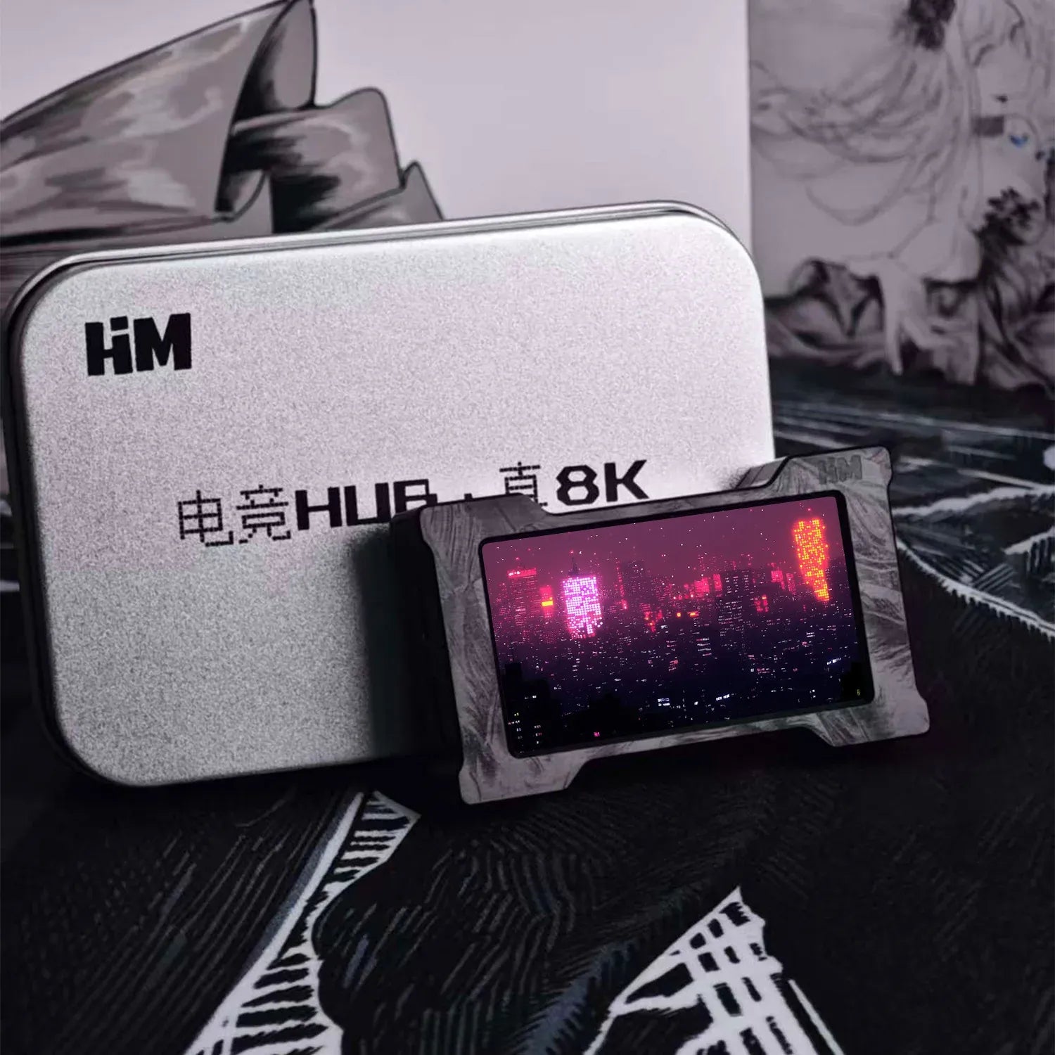 ARBITER STUDIO x HM Lab Z NEO 8K USB Gaming Hub with Customizable Screen