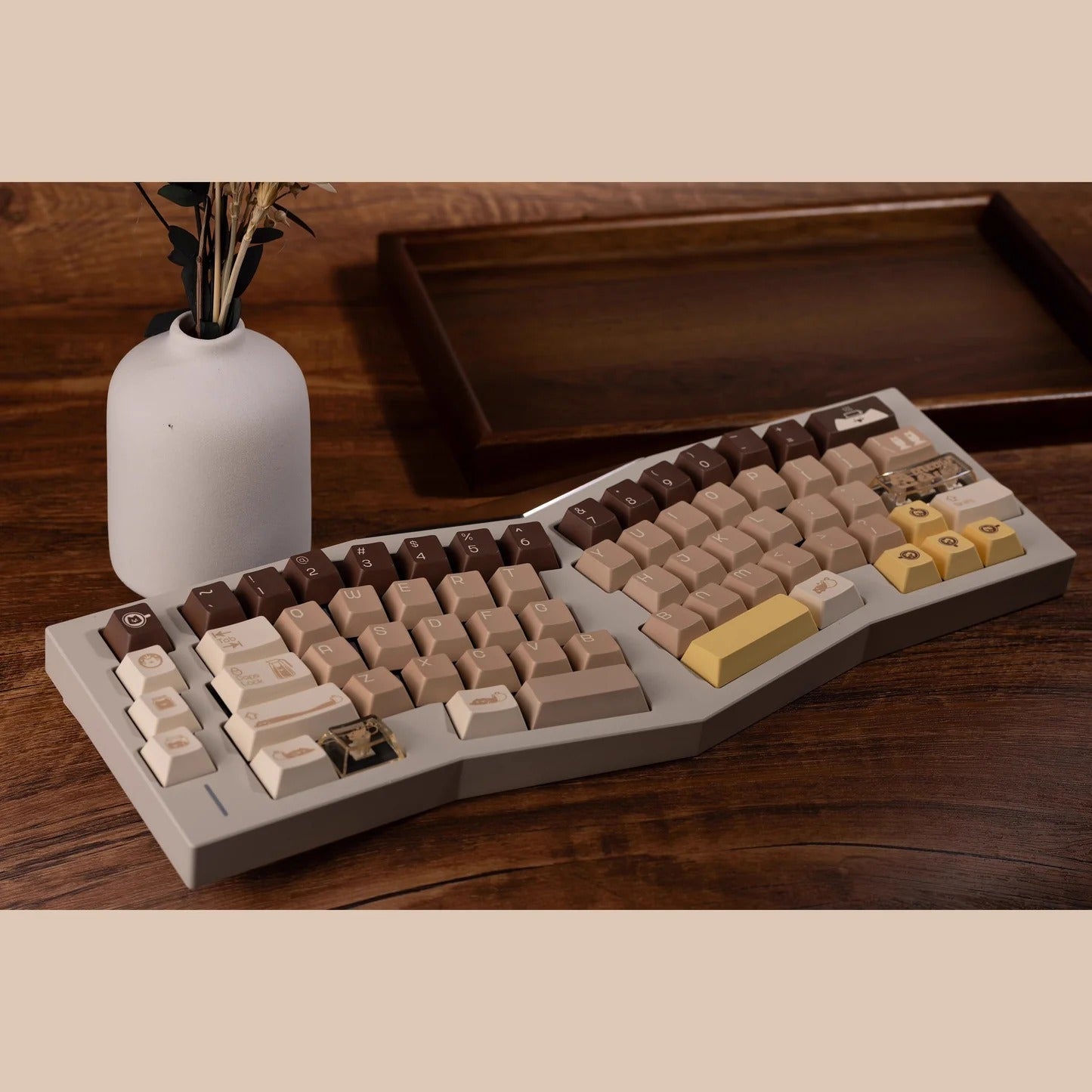 Keybyelab Cherry profile Meow cafe Dye-sub PBT keycaps with