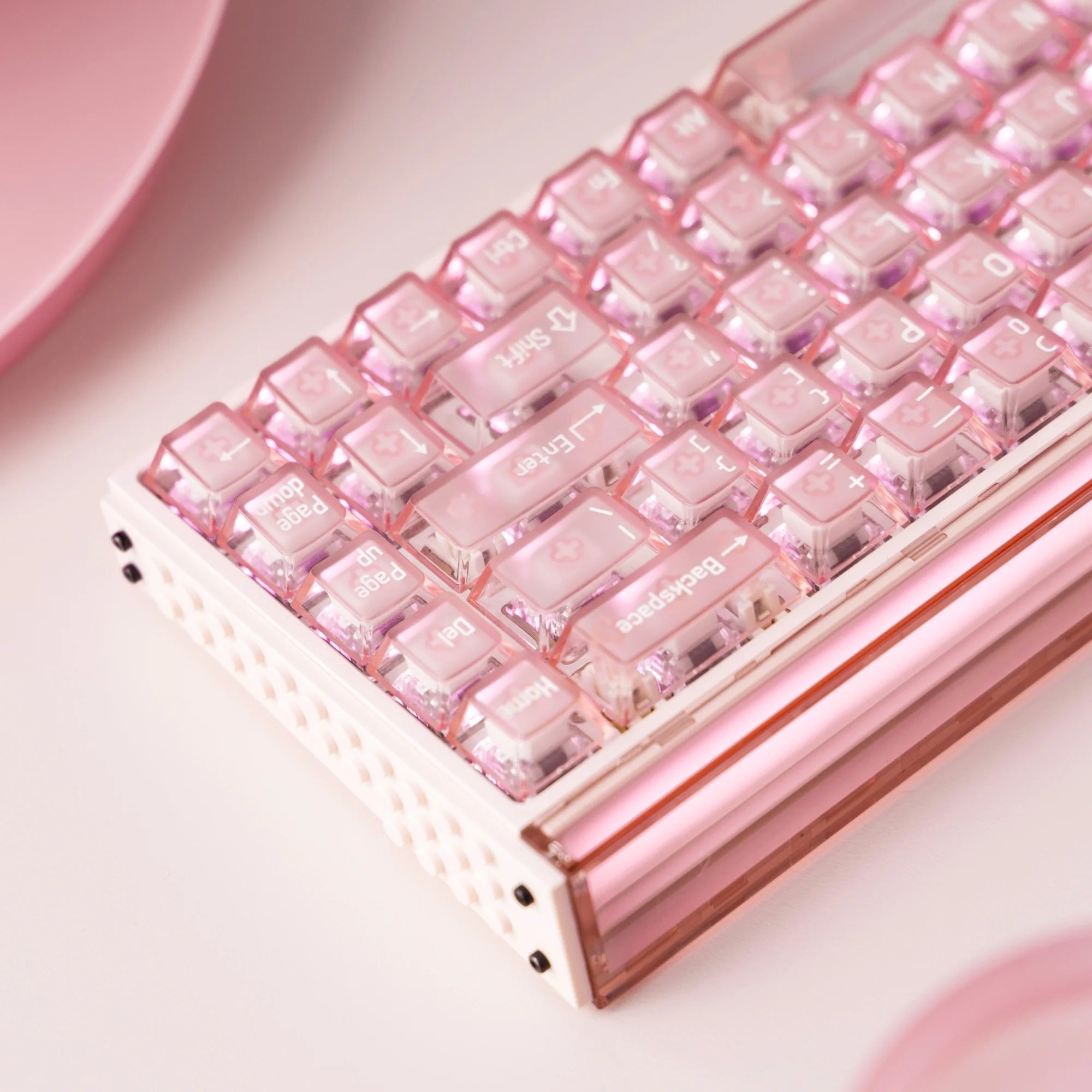 MelGeek MADE68 ULTRA+ 透明ピンク MelGeek MADE68 Ultra+ Wired Aluminum Custom Gaming HE Keyboard