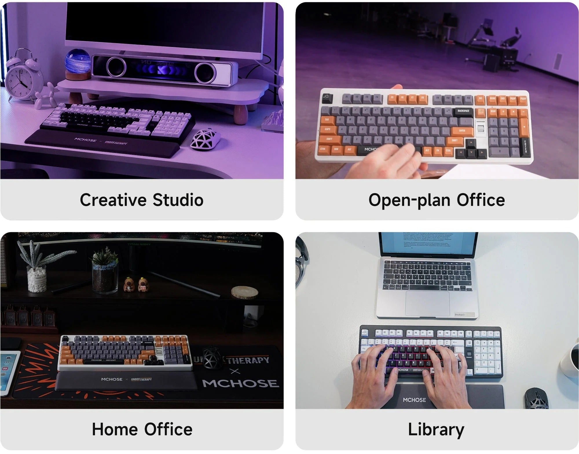 MCHOSE x Unbox Therapy UT98 Mechanical Wireless Silent Keyboard