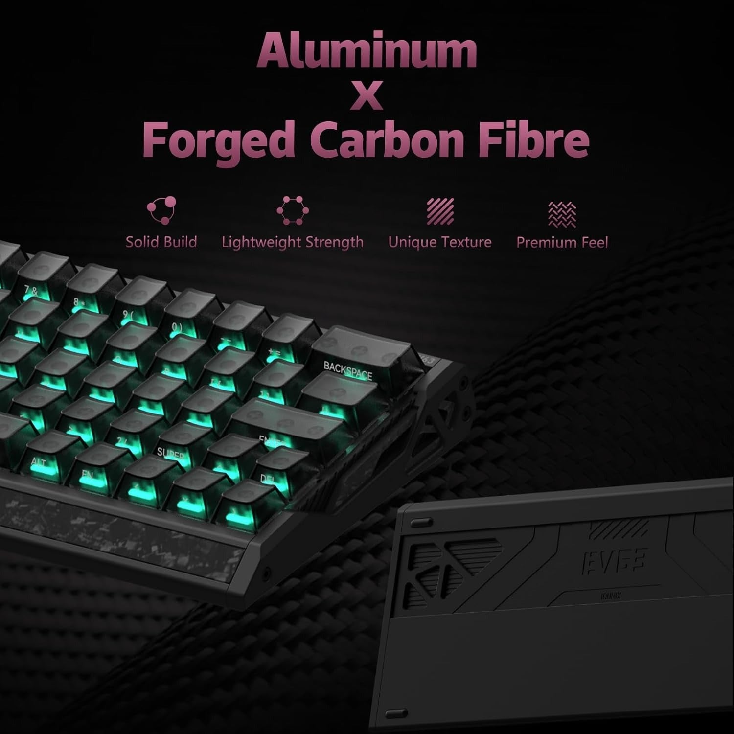 IQUNIX EV63 Hall Effect 8K RGB Wired Gaming Keyboard Pink Magnetic X Ultra Switch