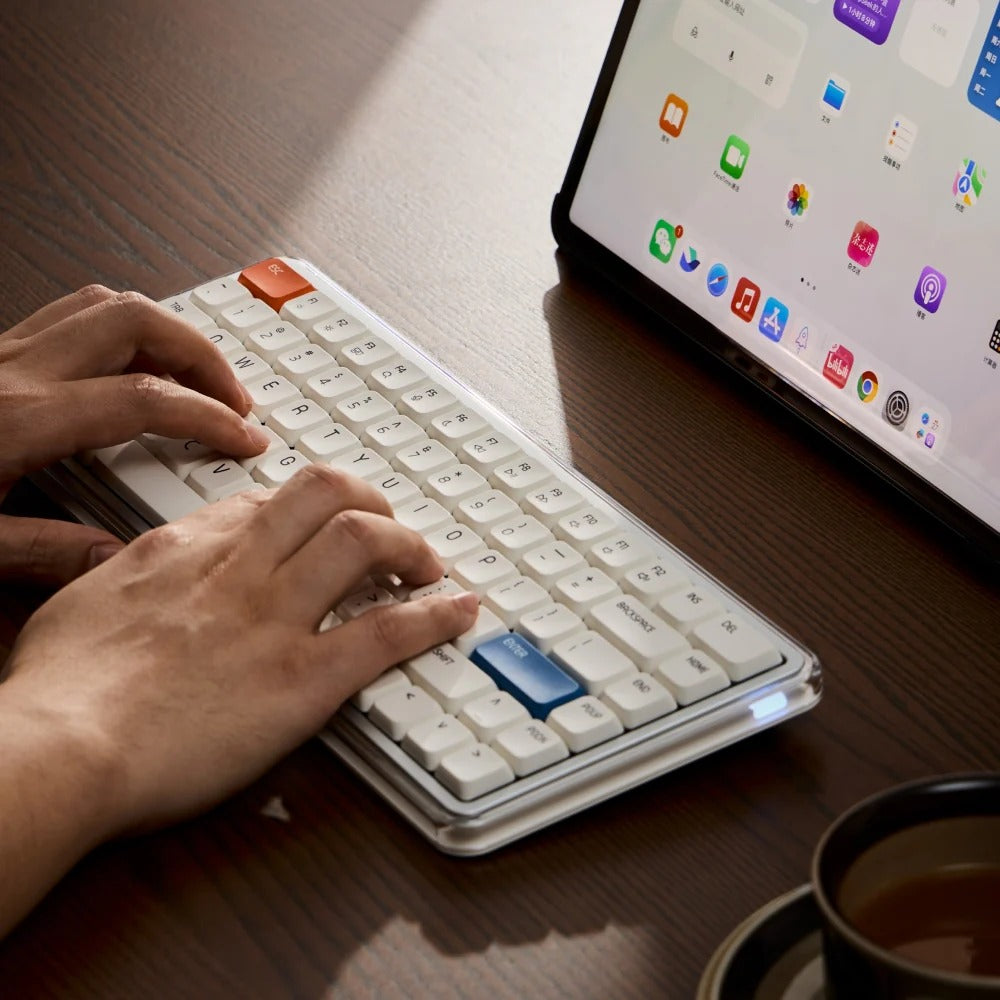 MelGeek O2 Low-profile 75% Quiet Wireless Mechanical Keyboard