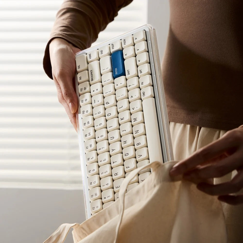 MelGeek O2 Low-profile 75% Quiet Wireless Mechanical Keyboard