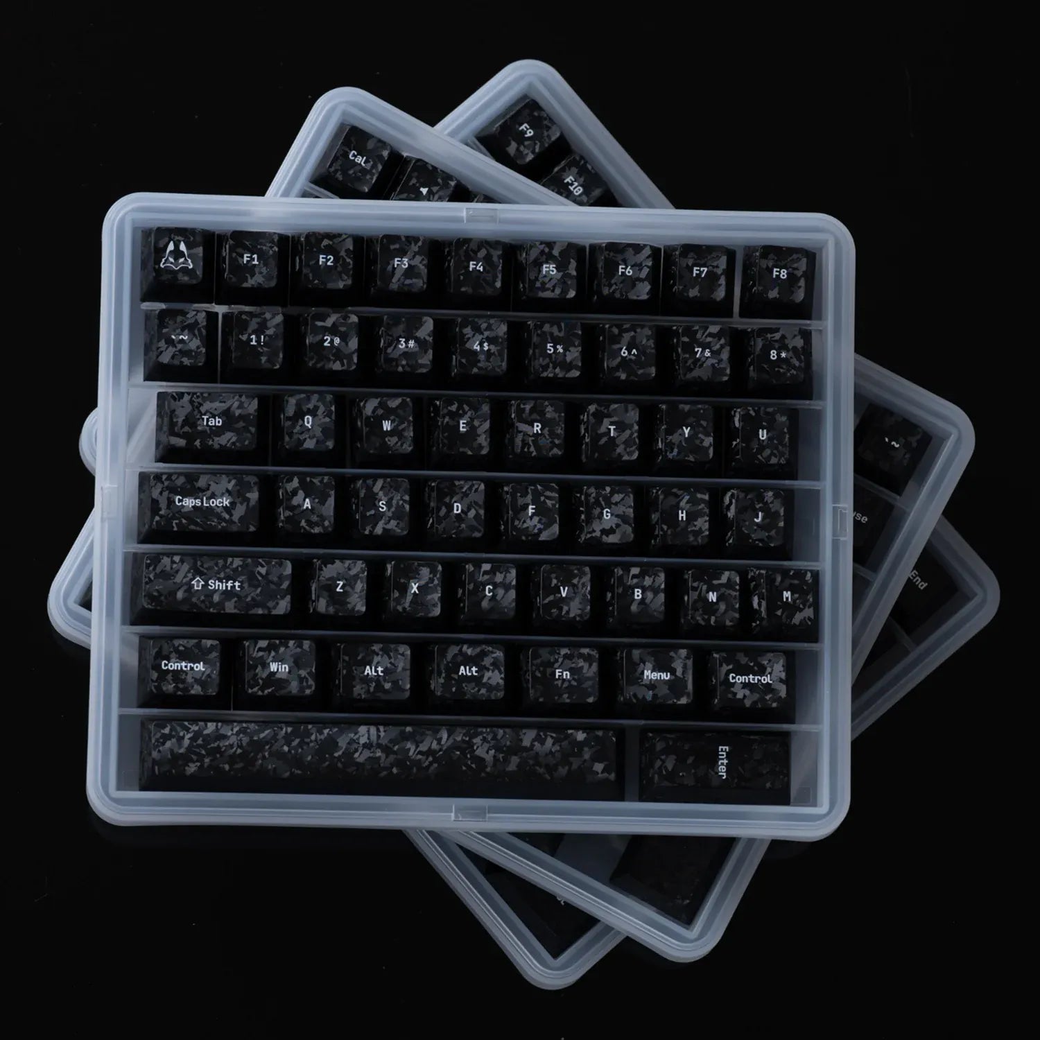 TENKO ARBITER STUDIO Carbon Fiber Textured Cherry profile Keycap Set (Pre-Order)