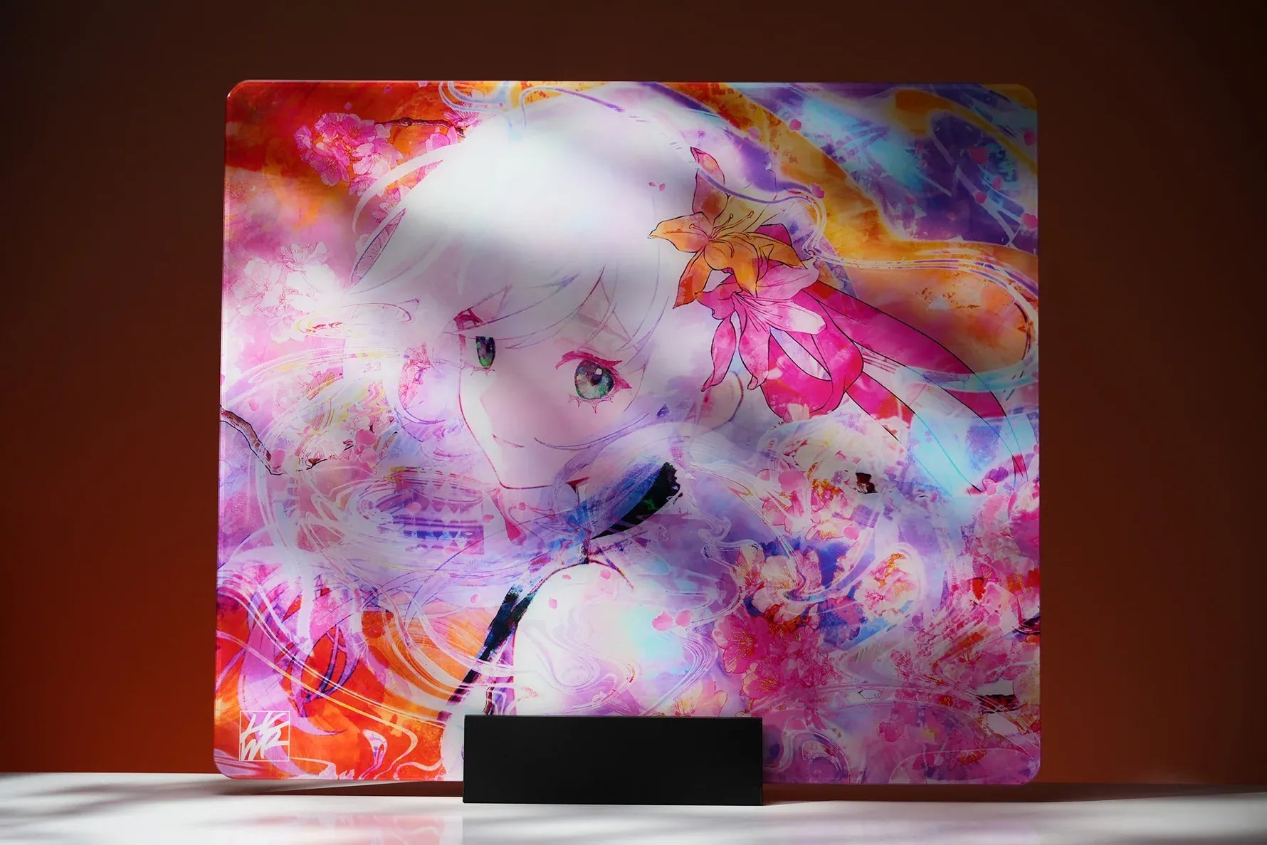 ARBITER STUDIO x HACHIWARE Hanabi 490x420x2mm Glass Mousepad