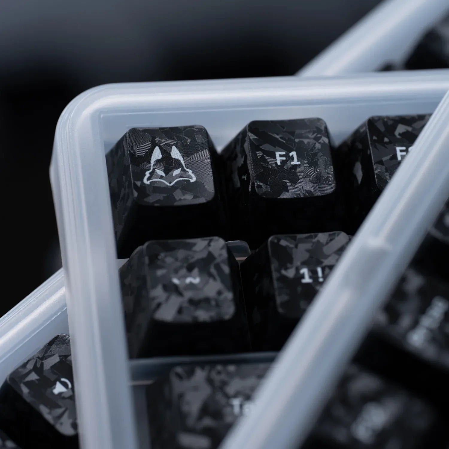 TENKO ARBITER STUDIO Carbon Fiber Textured Cherry profile Keycap Set (Pre-Order)