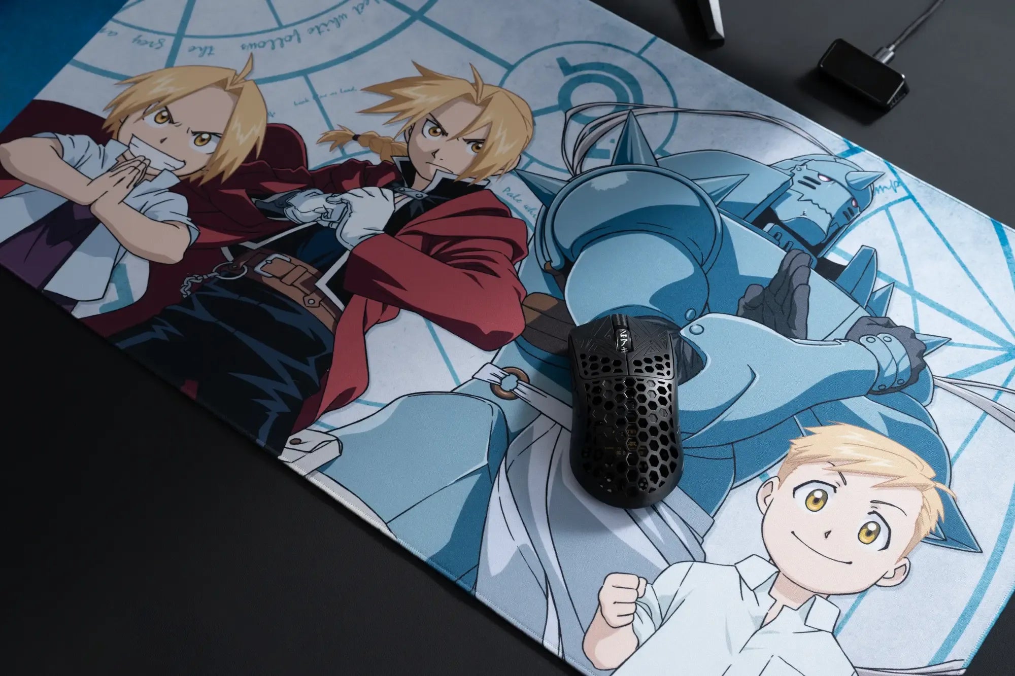 ARBITER STUDIO FMA BROTHERHOO XL 900x400mm Cloth Mousepad (Ed & Al)