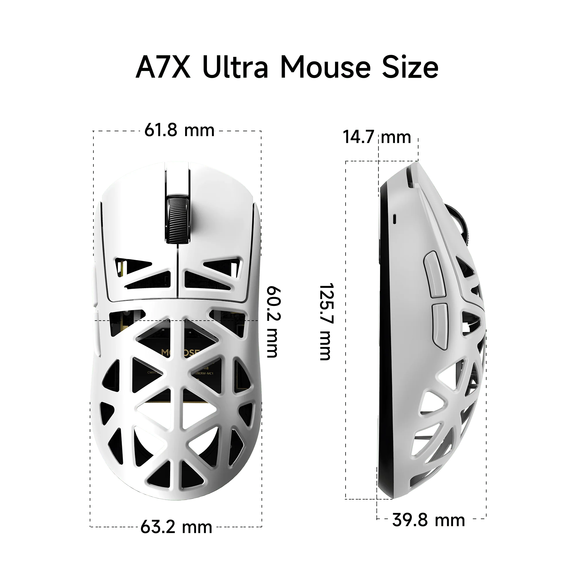 MCHOSE A7X Ultra 8K Magnesium Alloy Wireless Gaming Mouse