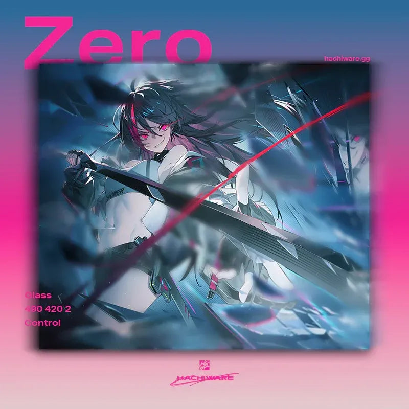 ARBITER STUDIO x HACHIWARE Zero 490x420x2mm Glass Mousepad