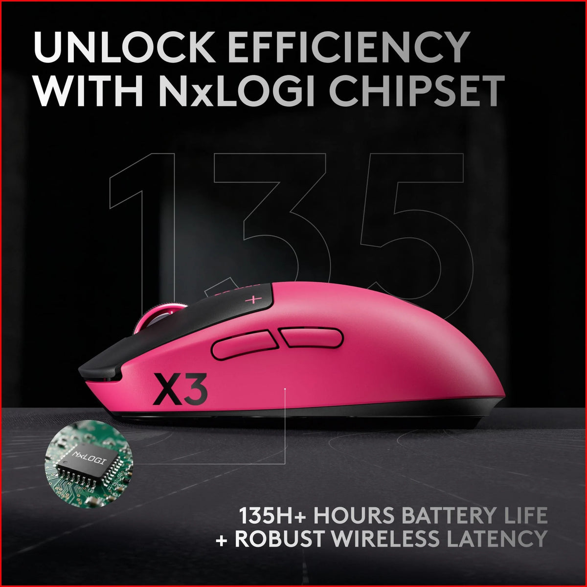 Logitech G PRO X3 SUPERSTRIKE Wireless Gaming Mouse （Pre-Order）