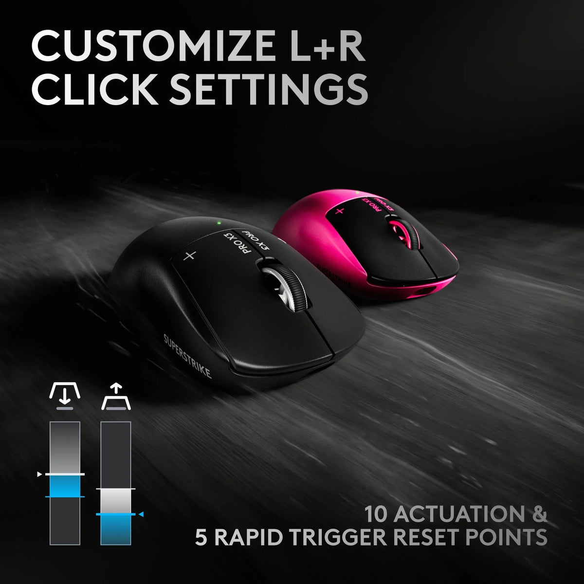 Logitech G PRO X3 SUPERSTRIKE Wireless Gaming Mouse （Pre-Order）