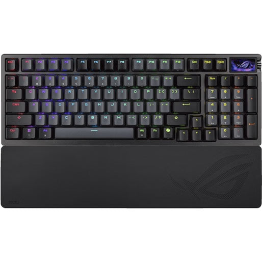 Asus ROG Azoth 96 HE Lite Gaming Mechanical Keyboard ROG HFX V2 Magnetic Hot-Sappable Switch Tri-mode OLED Display 8K Polling Rate - White