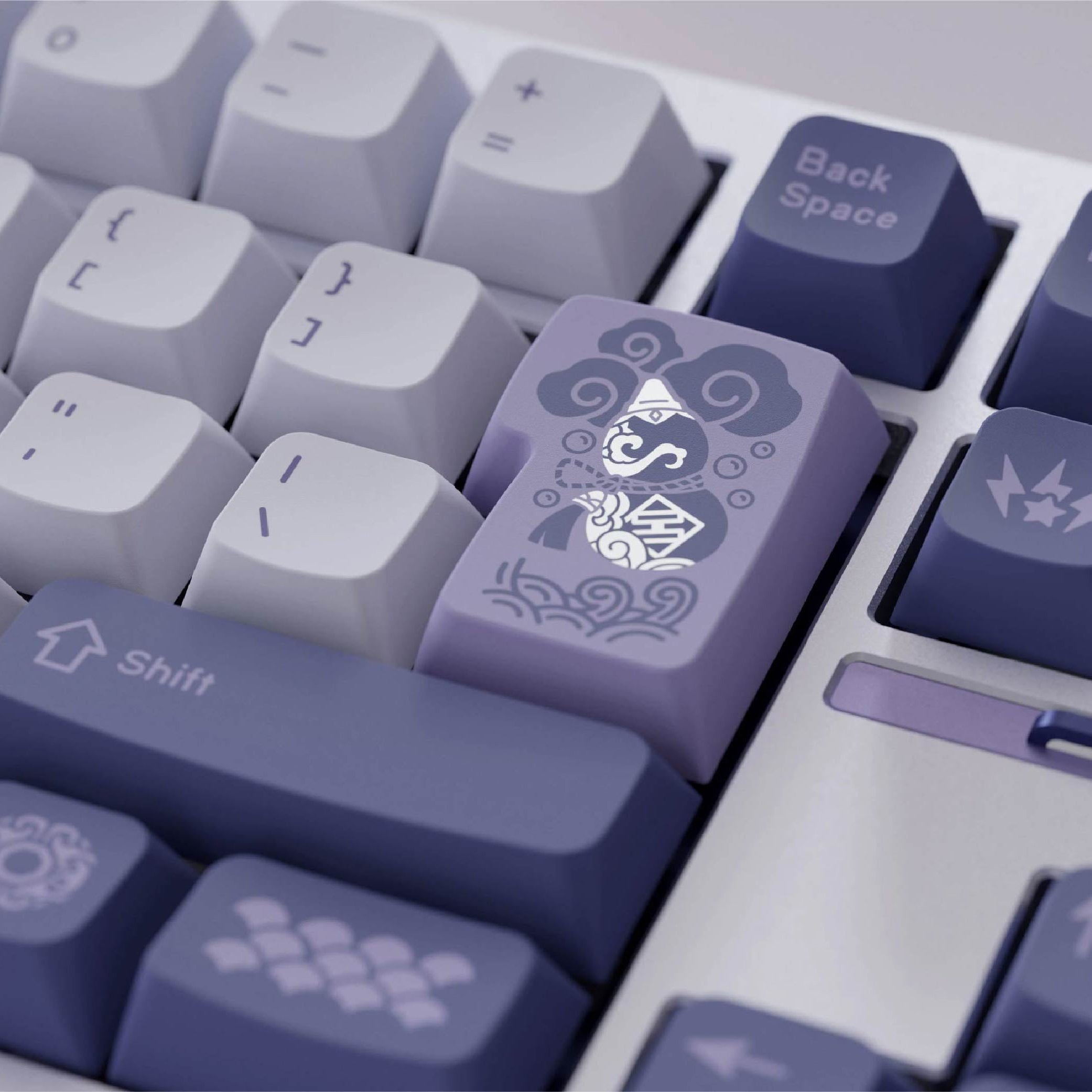 WPJ WHITE DEW WDA Profile Full Kit Keycap Set