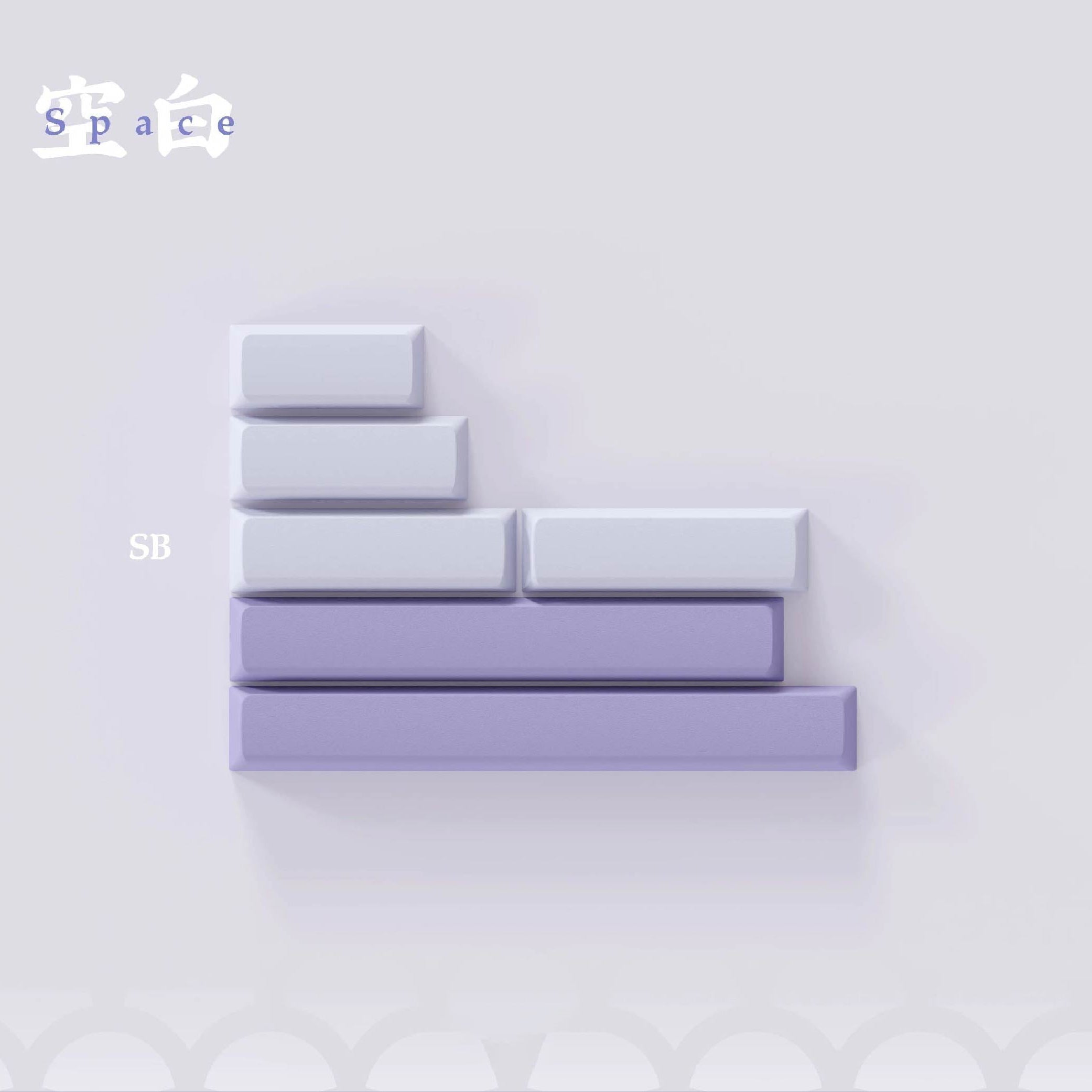 WPJ WHITE DEW WDA Profile Full Kit Keycap Set