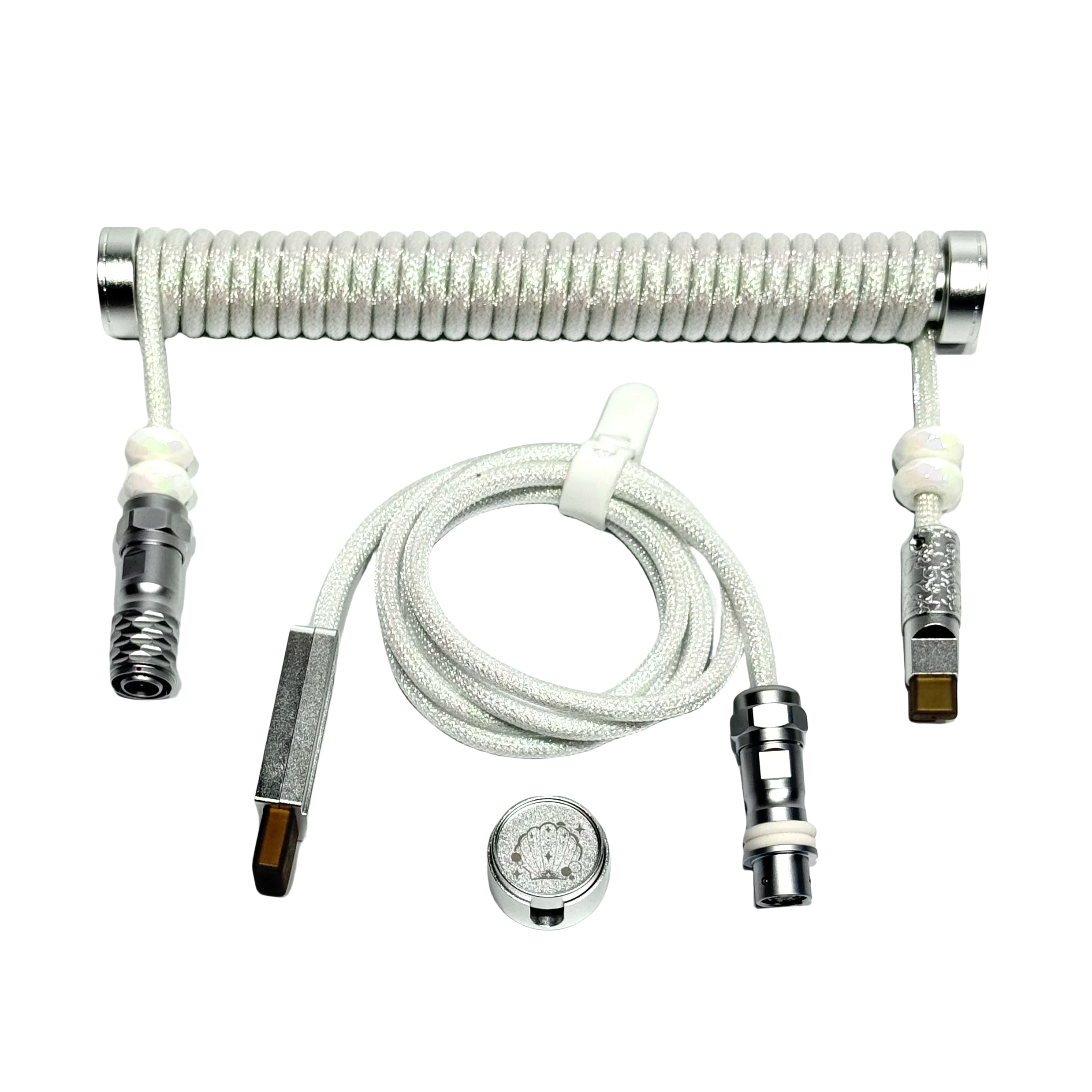 WINS SHOP Coiled USB-C Cable