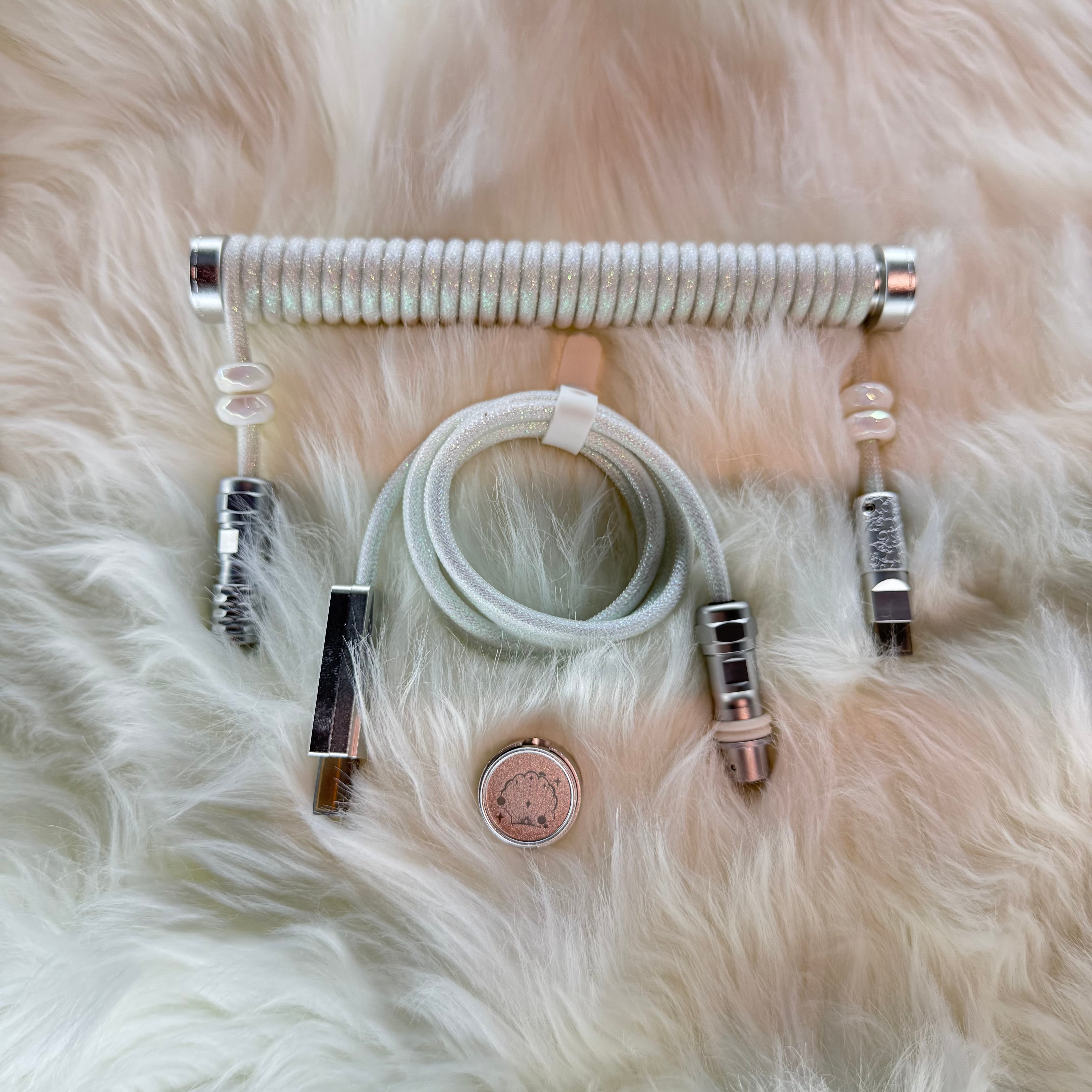 WINS SHOP Coiled USB-C Cable